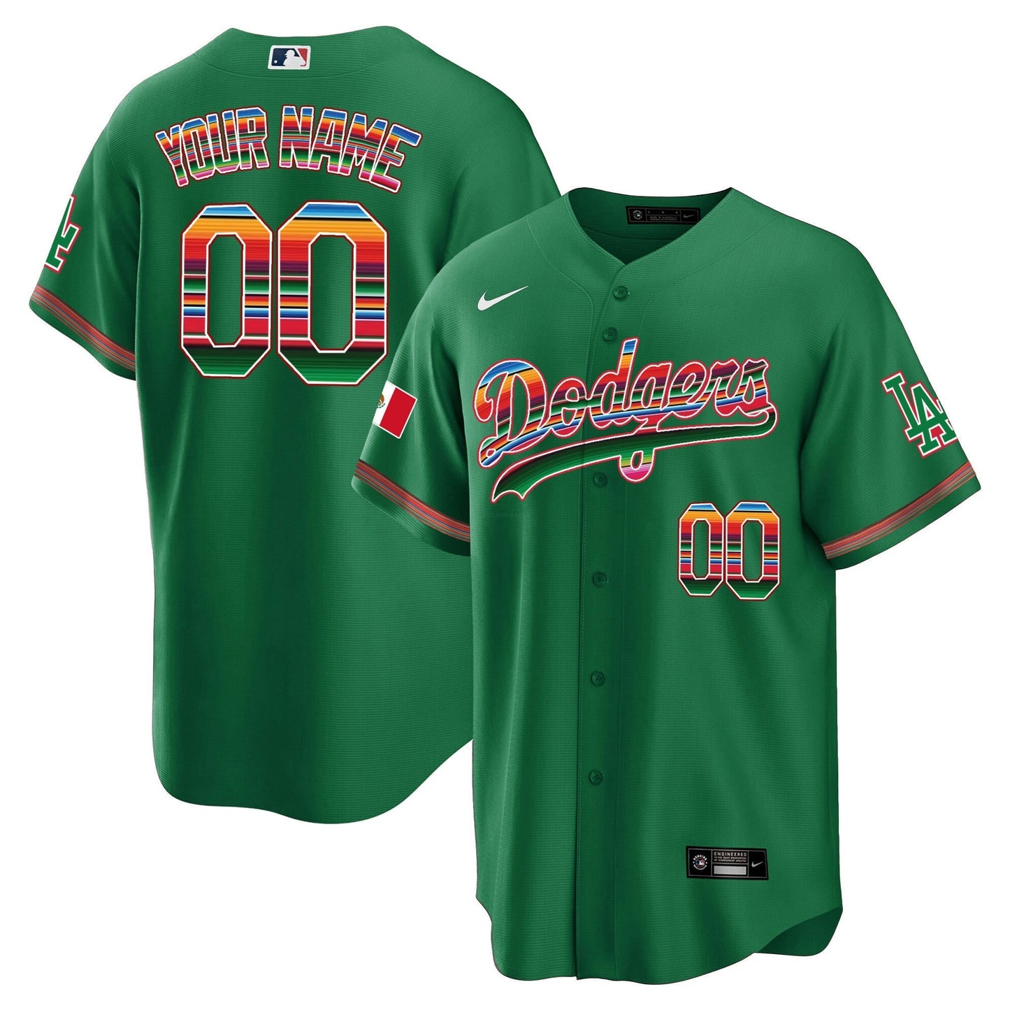 Camisa MLB Los Angeles Dodgers Mexico Cool Base Limited Jersey