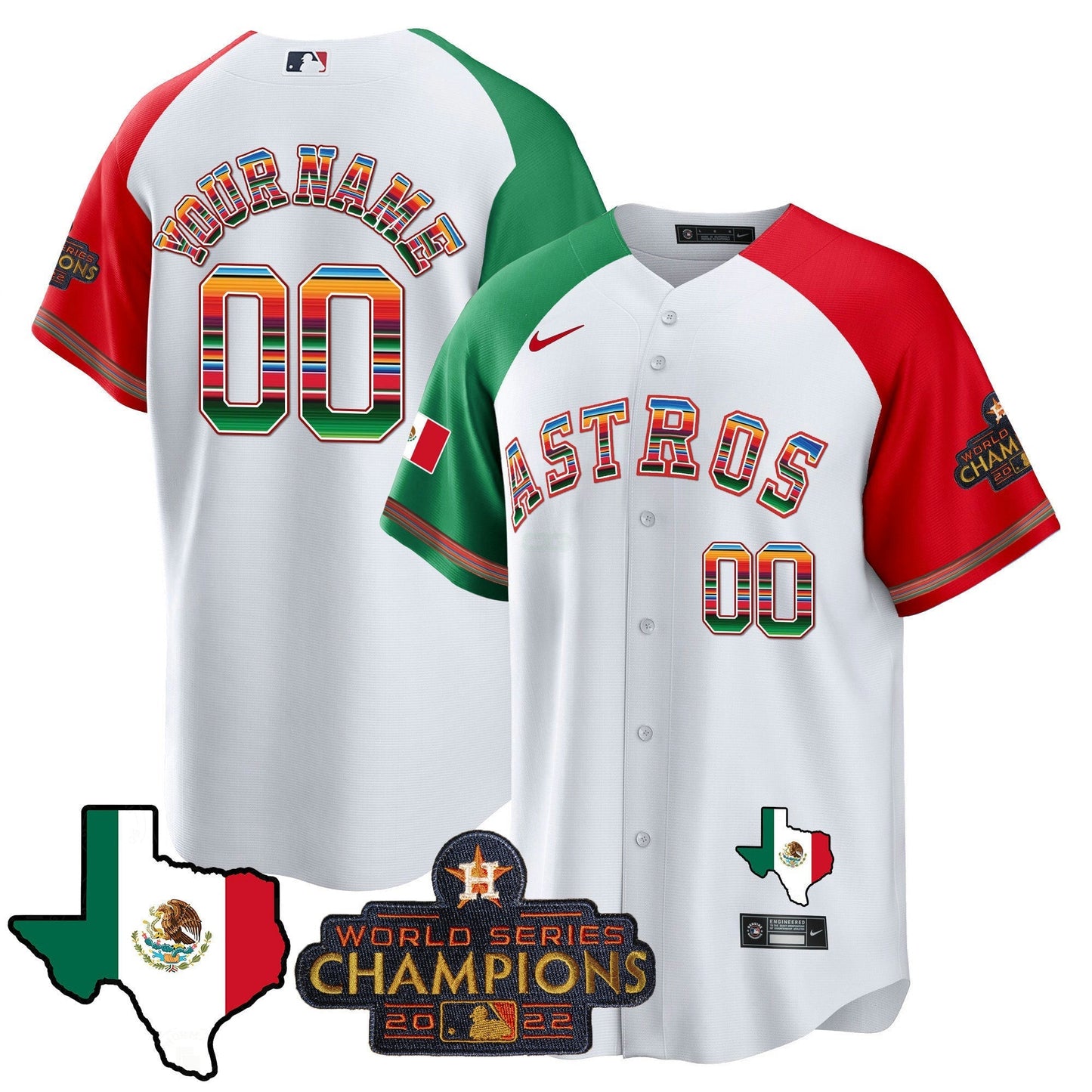 Camisa MLB Mexico Texas Map Cool Base Jersey