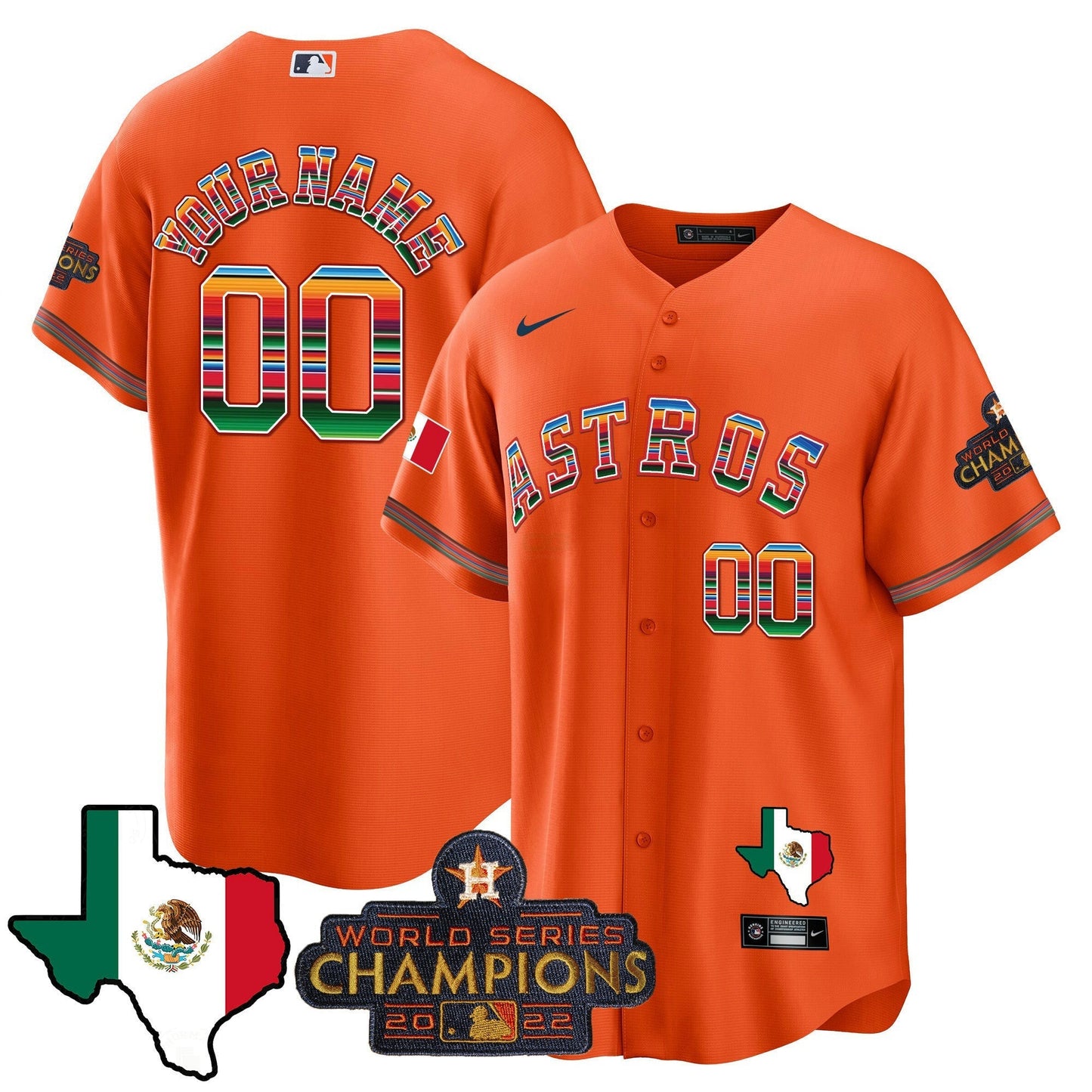 Camisa MLB Mexico Texas Map Cool Base Jersey