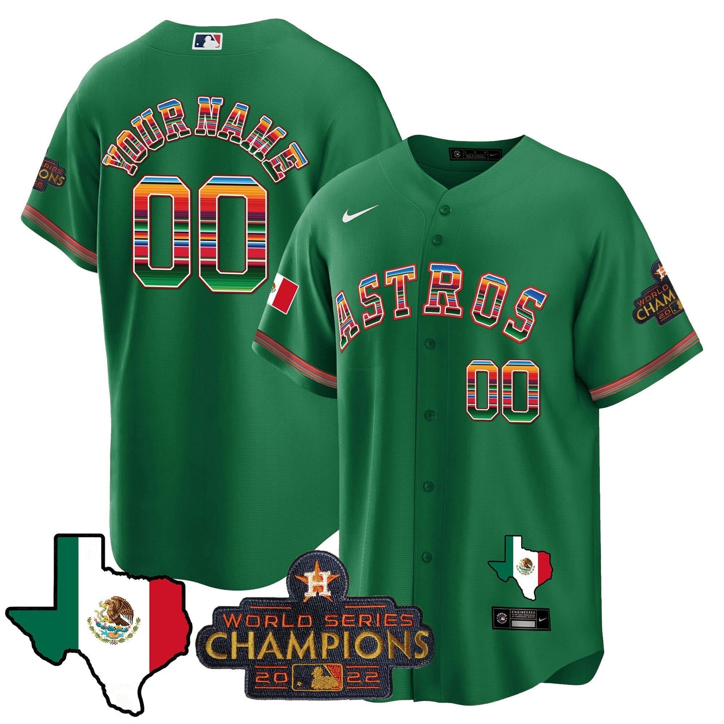 Camisa MLB Mexico Texas Map Cool Base Jersey