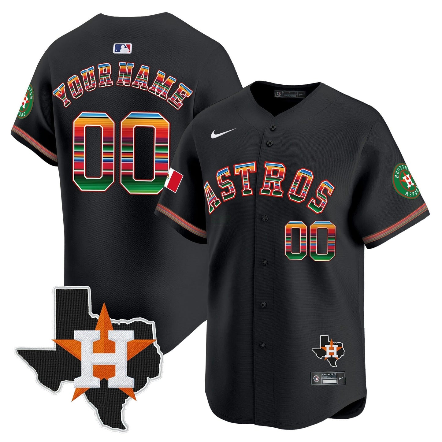 Camisa MLB Mexico Texas Patch Vapor Premier Limited Jersey