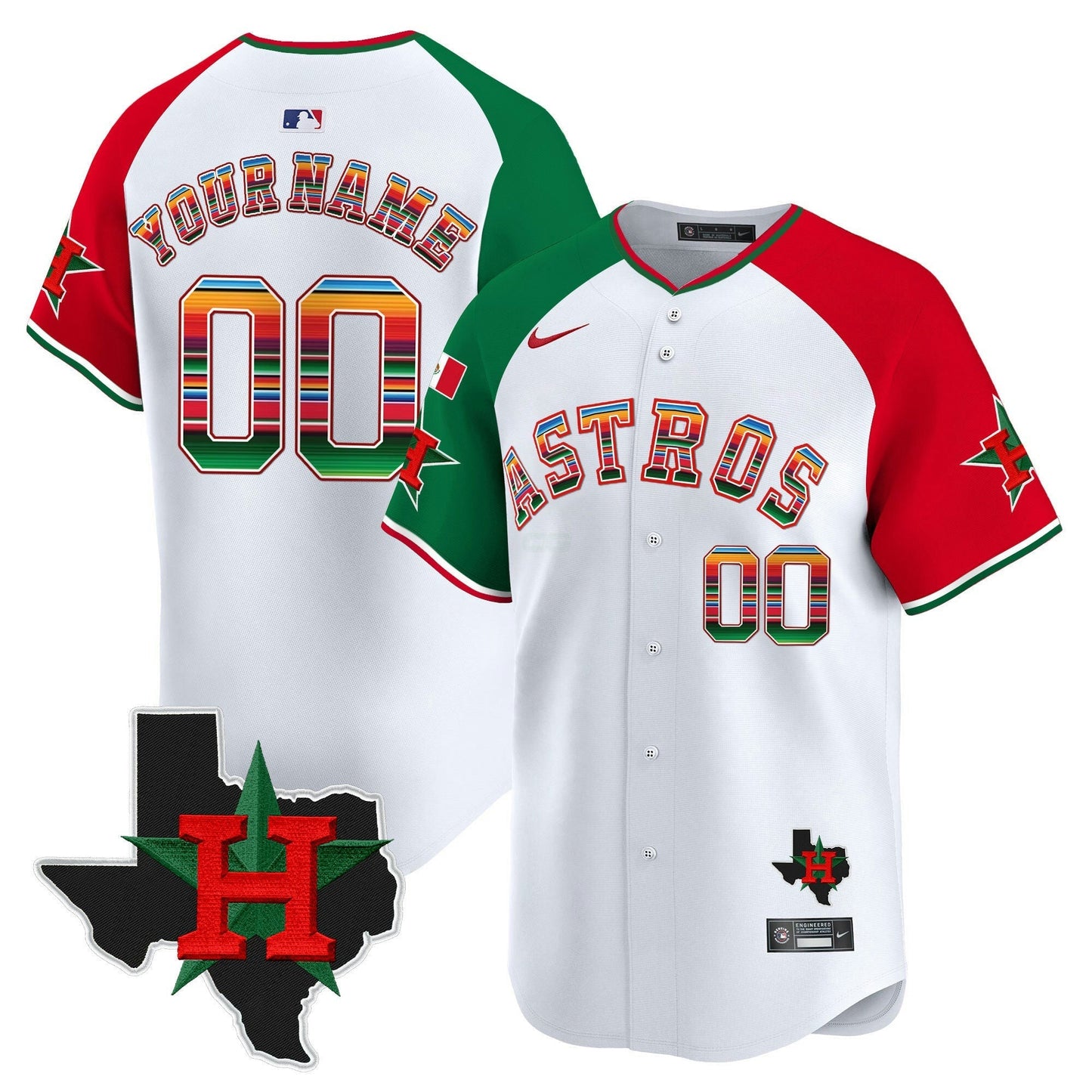 Camisa MLB Mexico Texas Patch Vapor Premier Limited Jersey V2