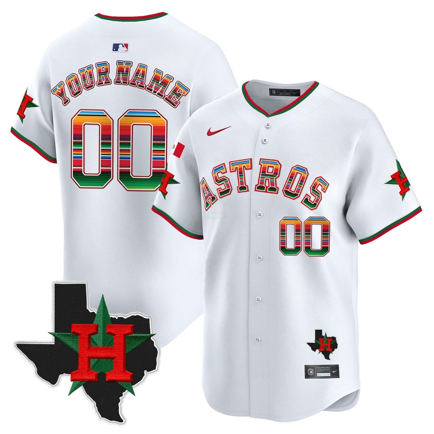 Camisa MLB Mexico Texas Patch Vapor Premier Limited Jersey V2