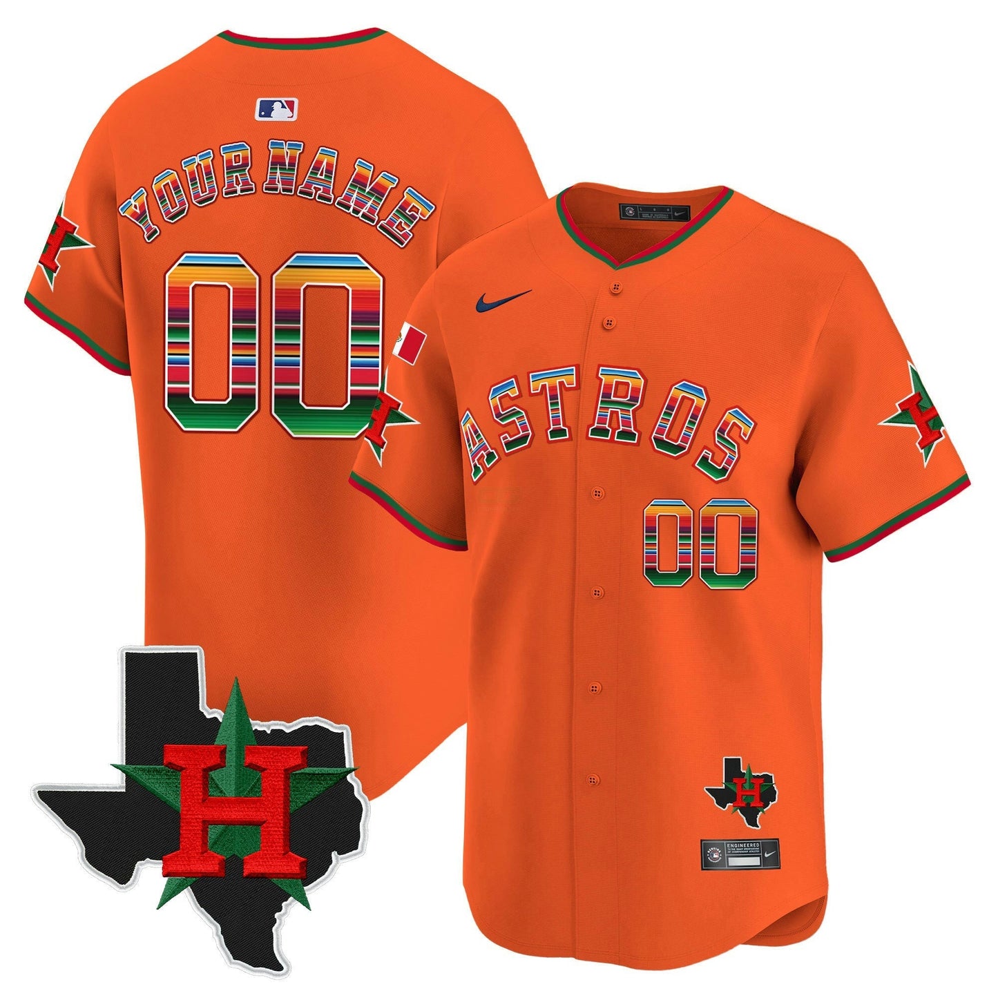 Camisa MLB Mexico Texas Patch Vapor Premier Limited Jersey V2
