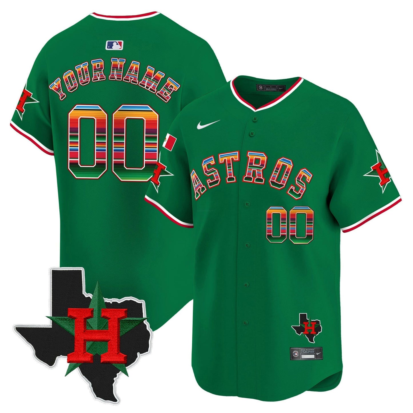 Camisa MLB Mexico Texas Patch Vapor Premier Limited Jersey V2