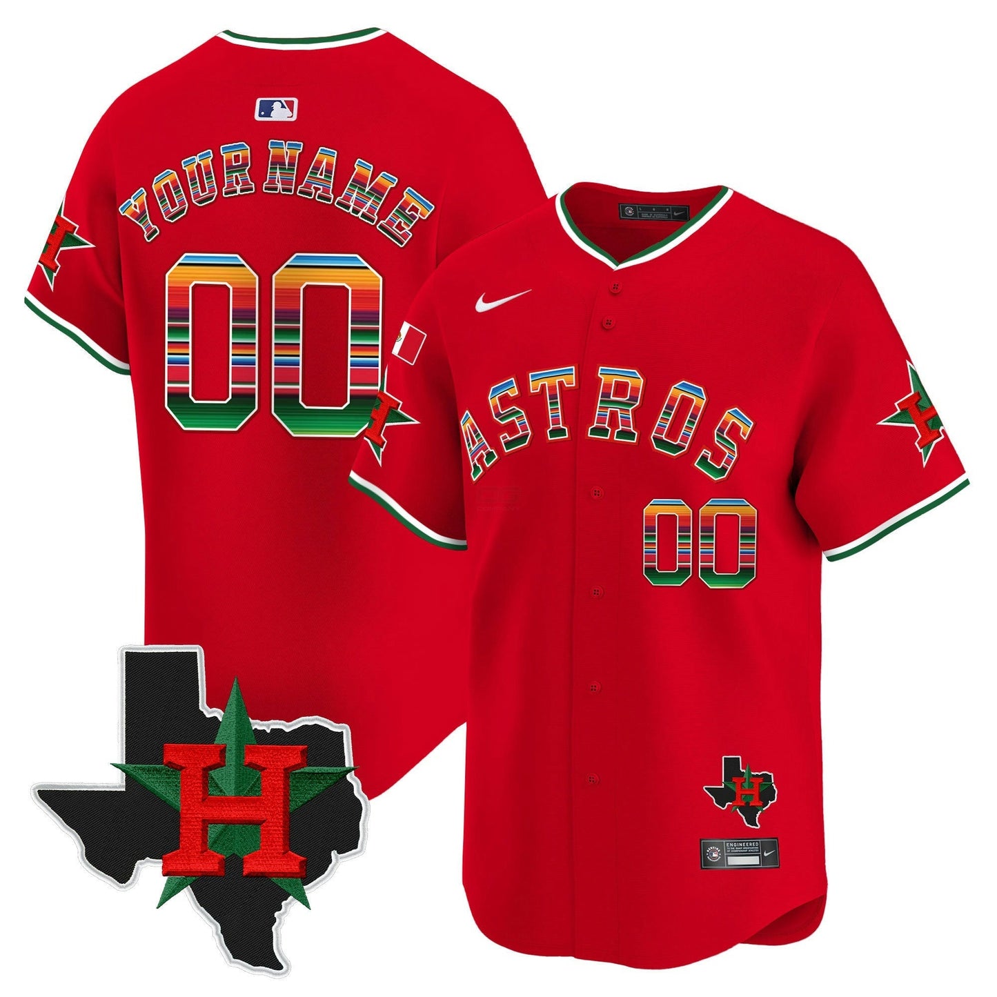 Camisa MLB Mexico Texas Patch Vapor Premier Limited Jersey V2