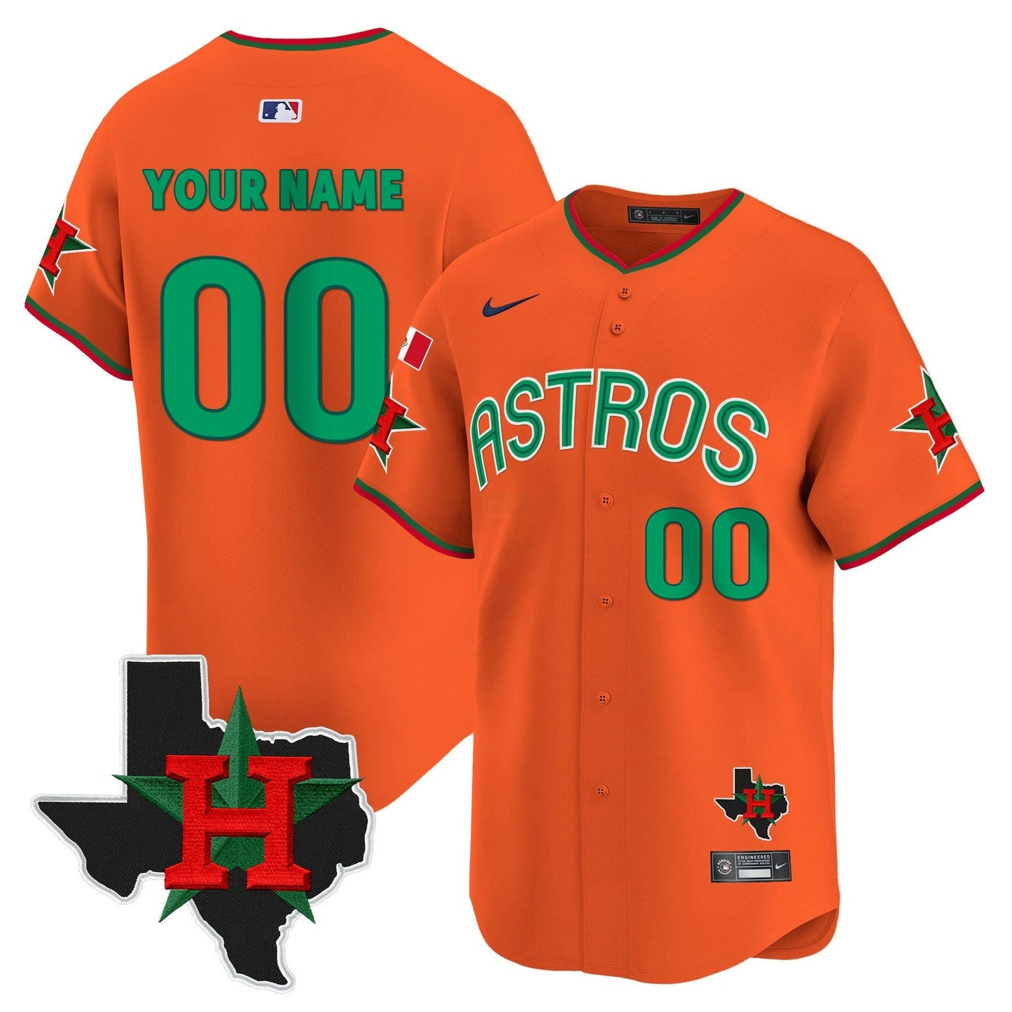 Camisa MLB Mexico Texas Patch Vapor Premier Limited Jersey V3