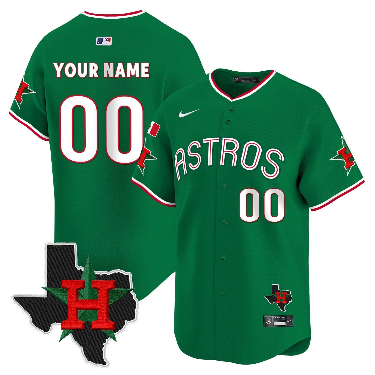 Camisa MLB Mexico Texas Patch Vapor Premier Limited Jersey V3