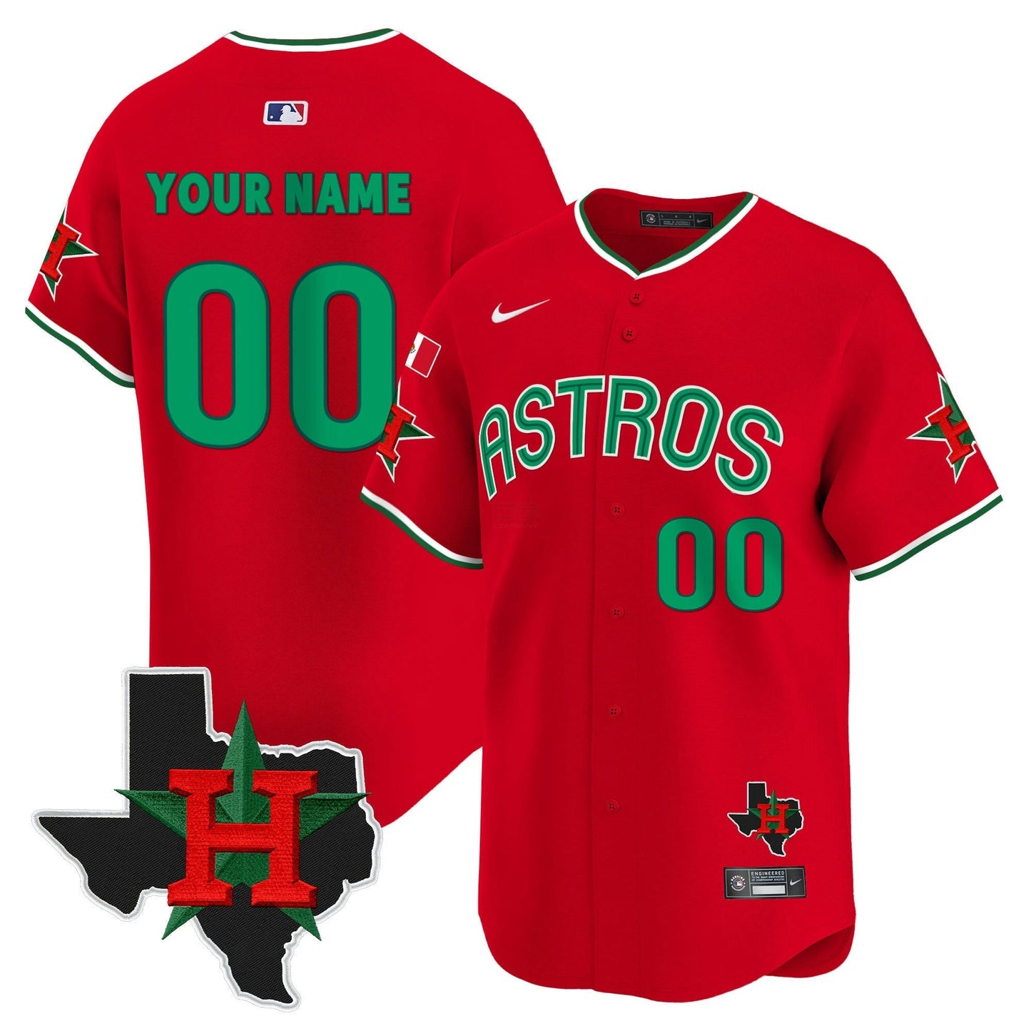 Camisa MLB Mexico Texas Patch Vapor Premier Limited Jersey V3