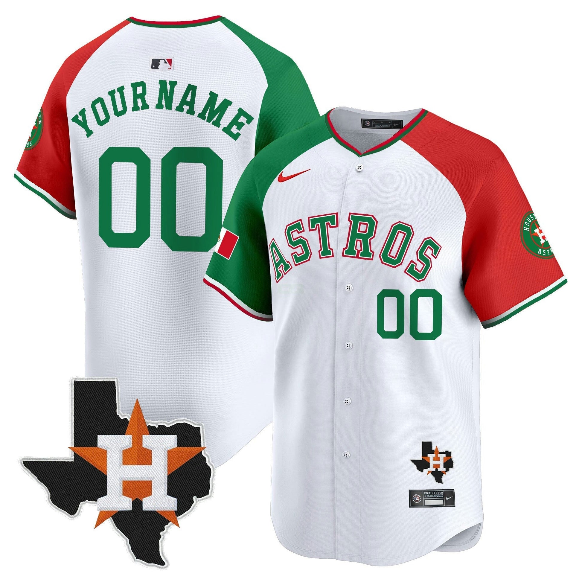 Camisa MLB Mexico Texas Patch Vapor Premier Limited Jersey V4