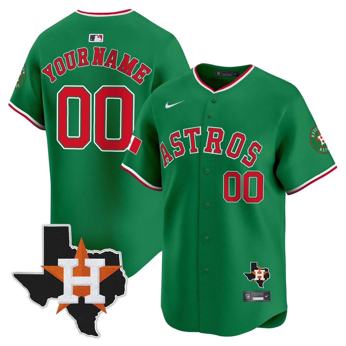 Camisa MLB Mexico Texas Patch Vapor Premier Limited Jersey V4