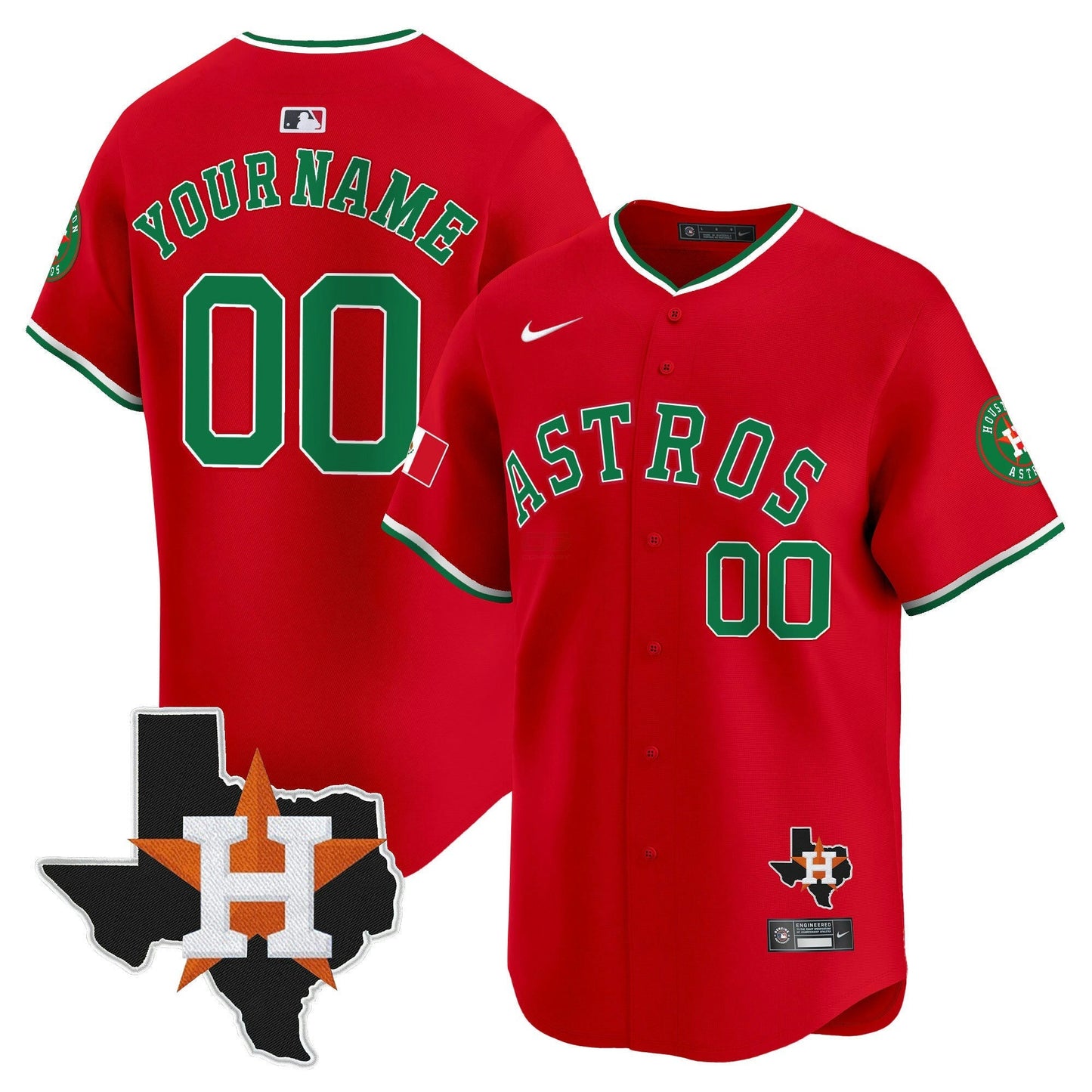Camisa MLB Mexico Texas Patch Vapor Premier Limited Jersey V4
