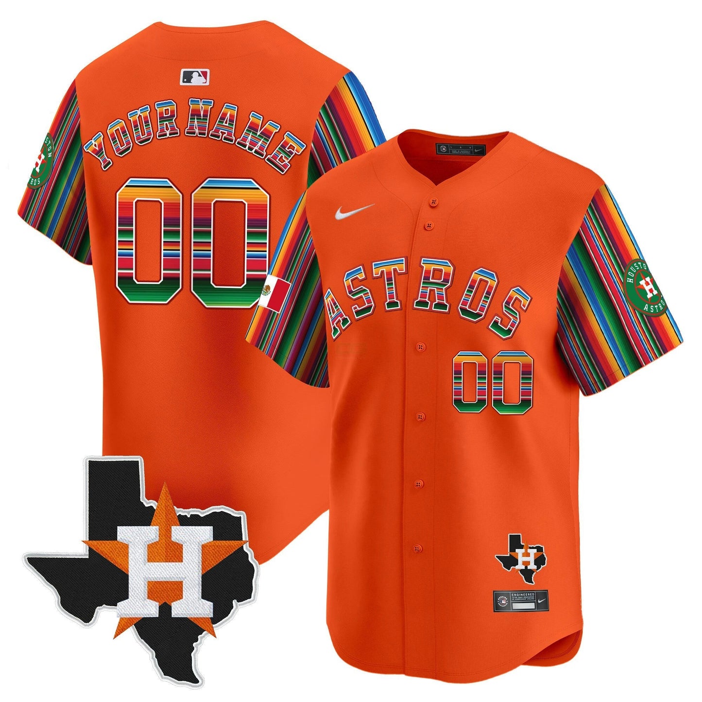Camisa MLB Mexico Texas Patch Vapor Premier Limited Jersey V5