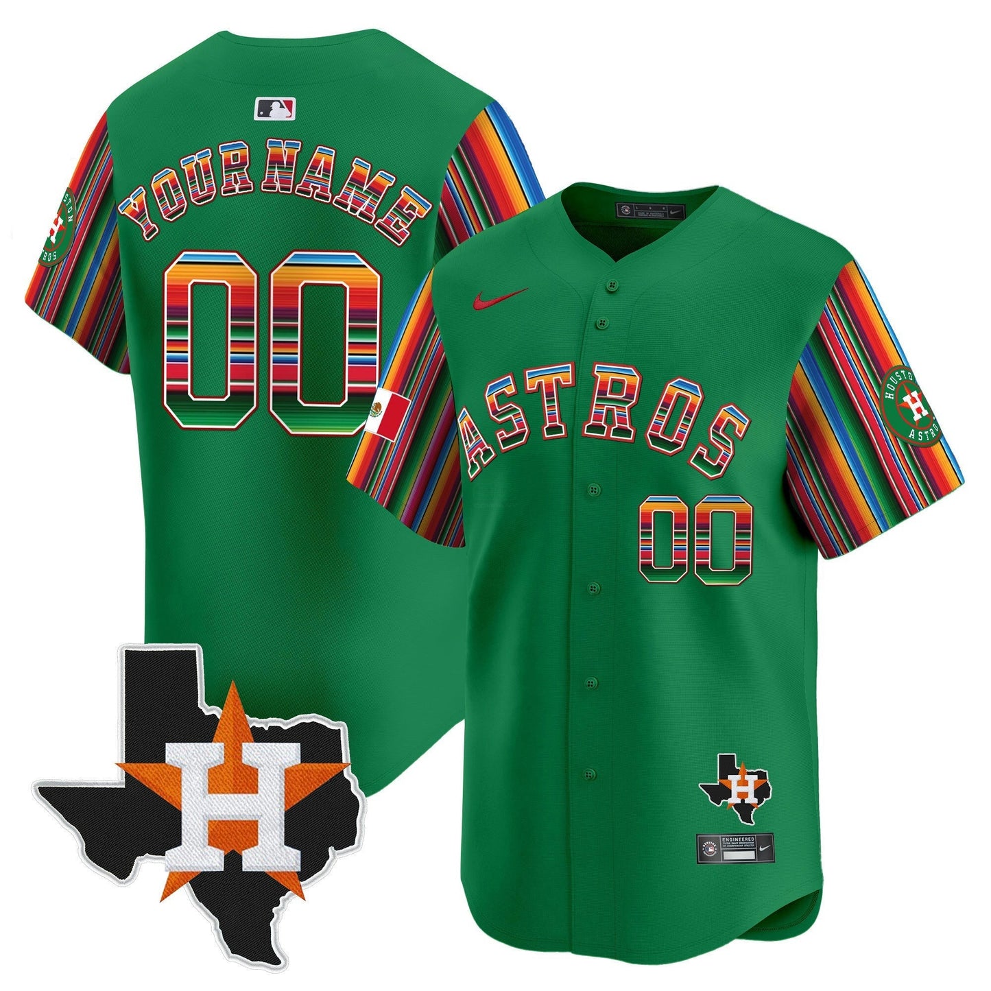 Camisa MLB Mexico Texas Patch Vapor Premier Limited Jersey V5