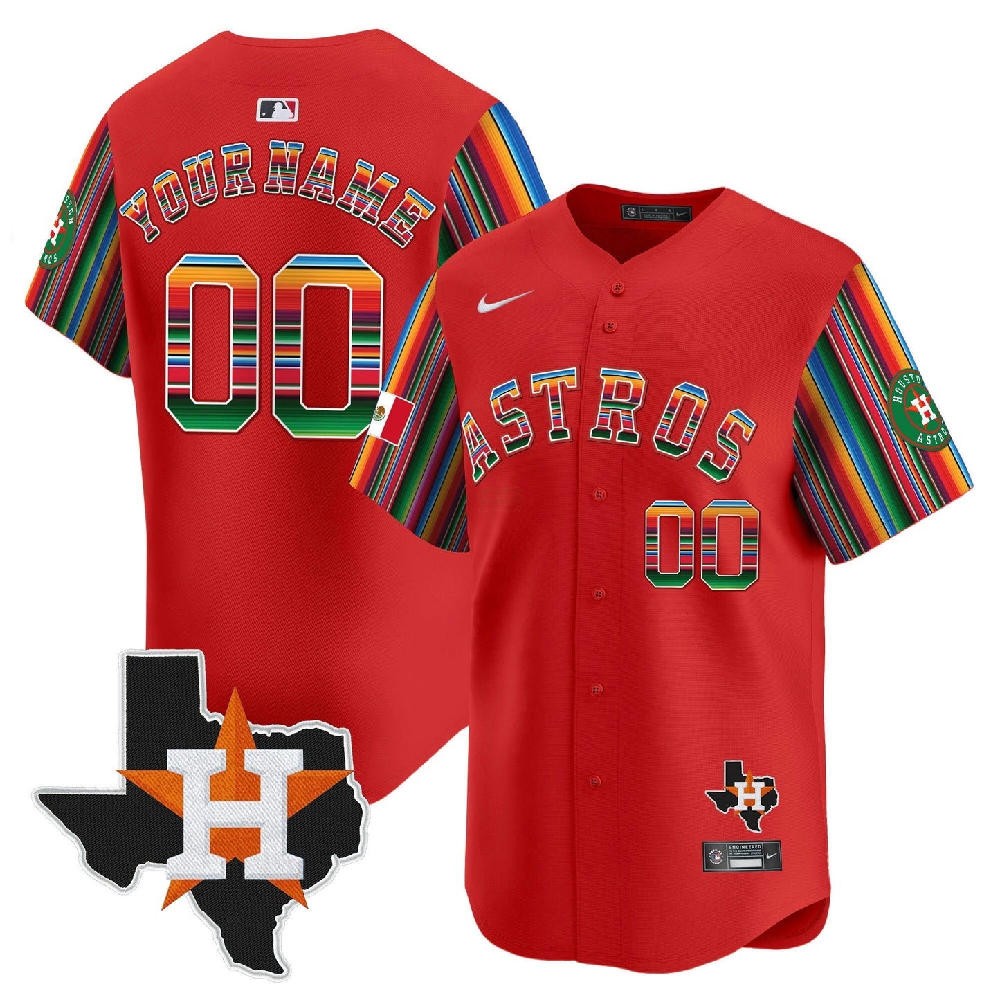 Camisa MLB Mexico Texas Patch Vapor Premier Limited Jersey V5