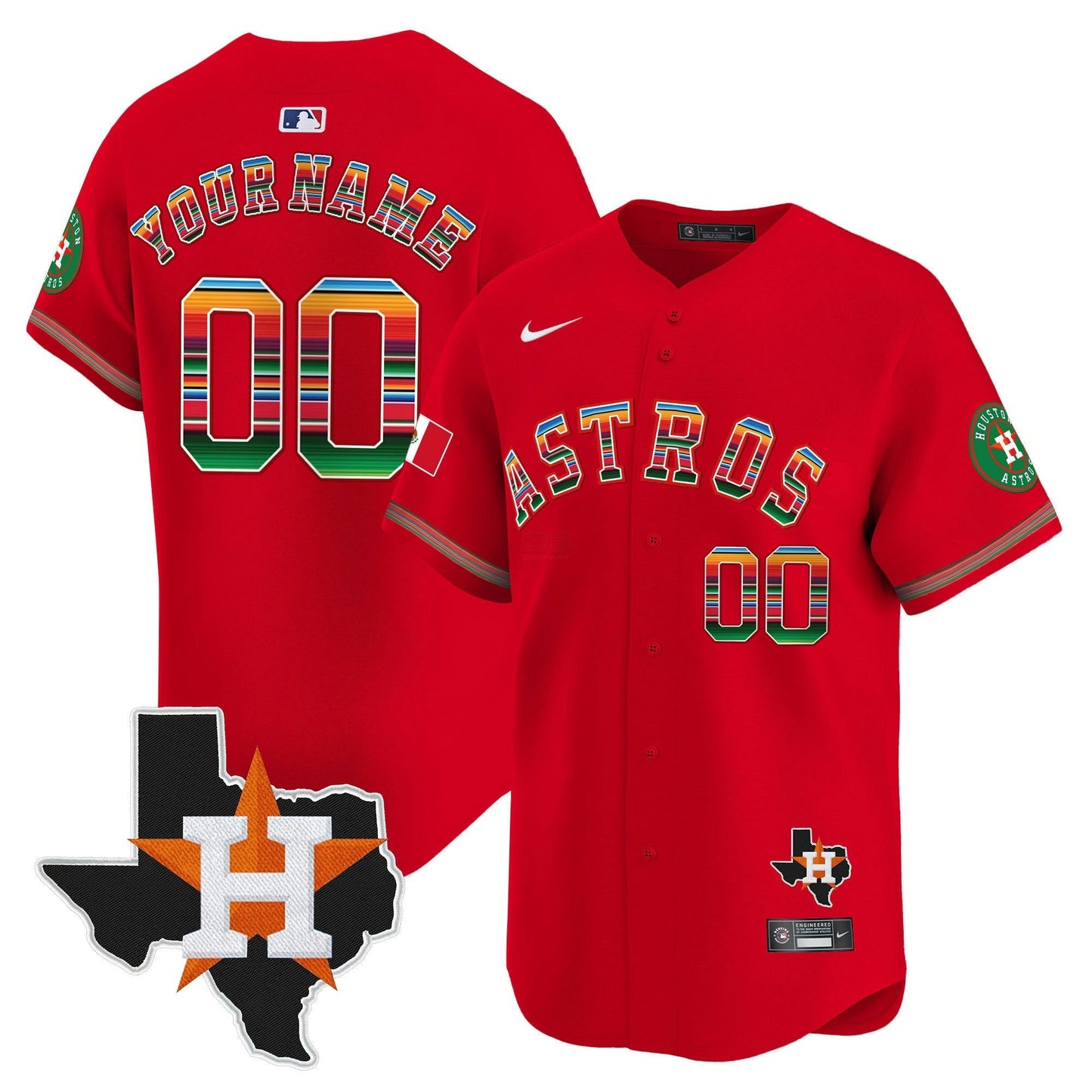 Camisa MLB Mexico Texas Patch Vapor Premier Limited Jersey