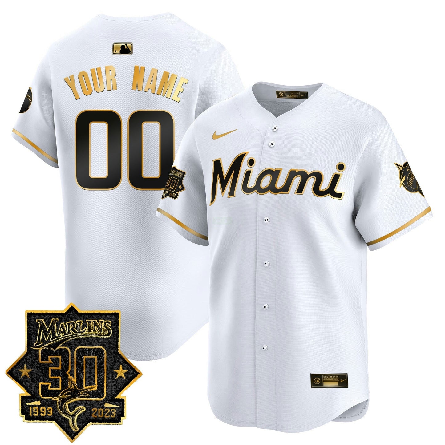 Camisa MLB Miami 30 Seasons Anniversary Patch Vapor Premier Limited Jersey