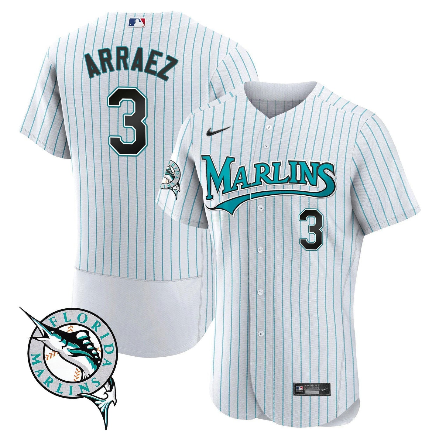 Camisa MLB Miami Throwback Flex Base Jersey