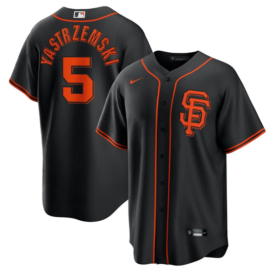 Camisa MLB Mike Yastrzemski San Francisco Black Jersey - Preta