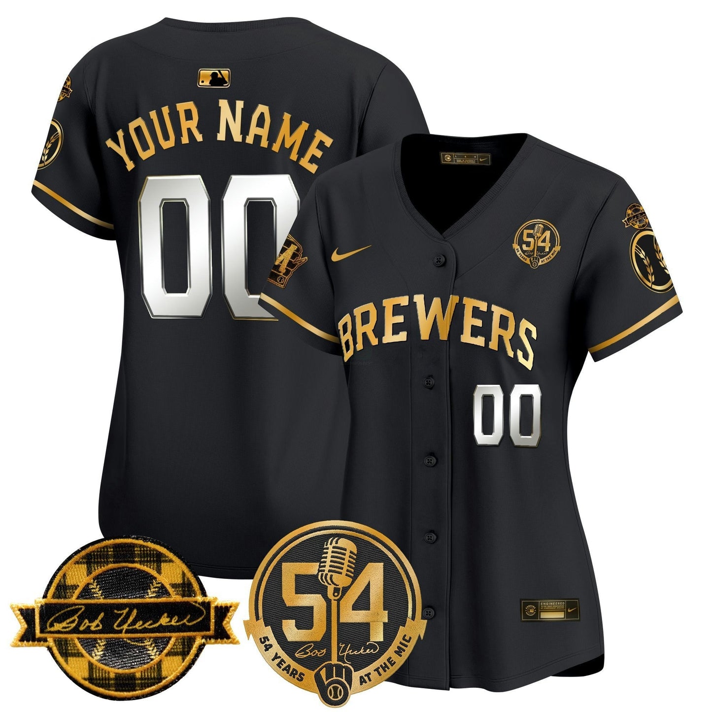 Camisa MLB Milwaukee ‘Bob Uecker – 54 Seasons for ’ Vapor Premier Limited Jersey