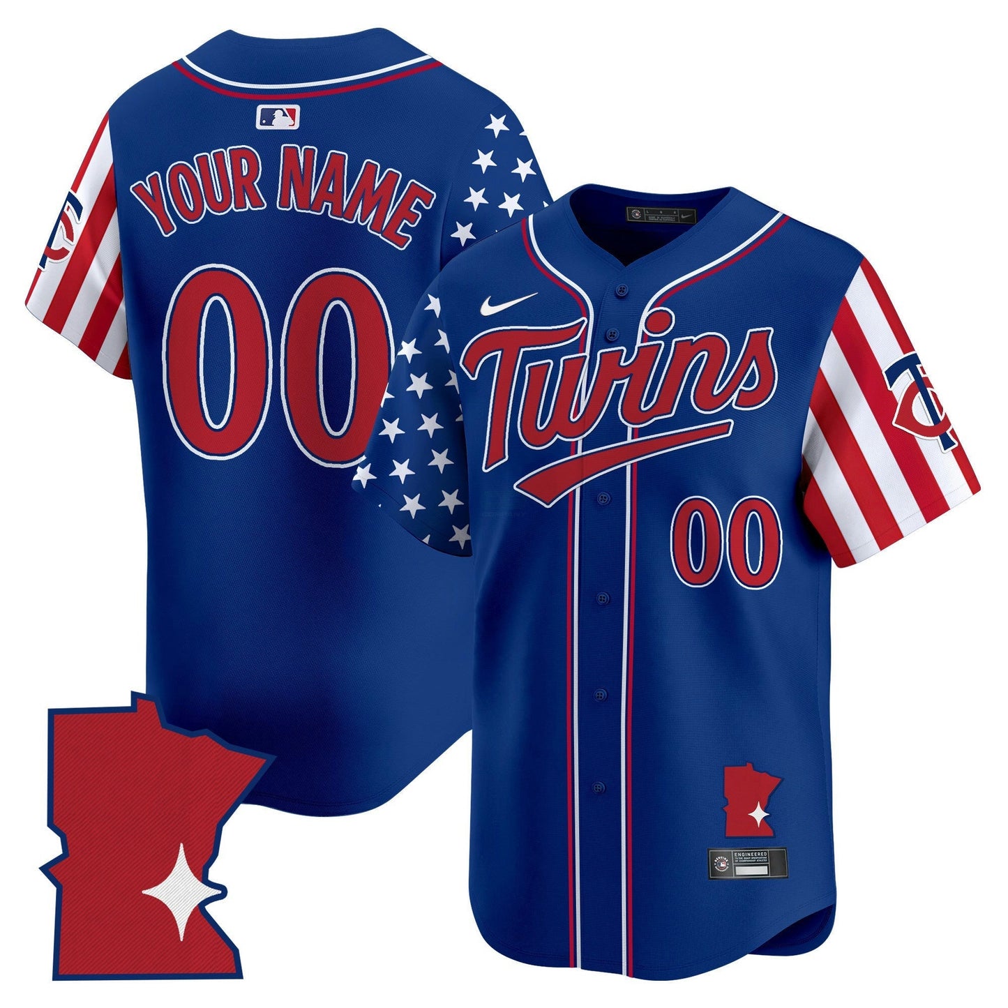 Camisa MLB Minnesota 2025 Independence Day Vapor Premier Limited Jersey