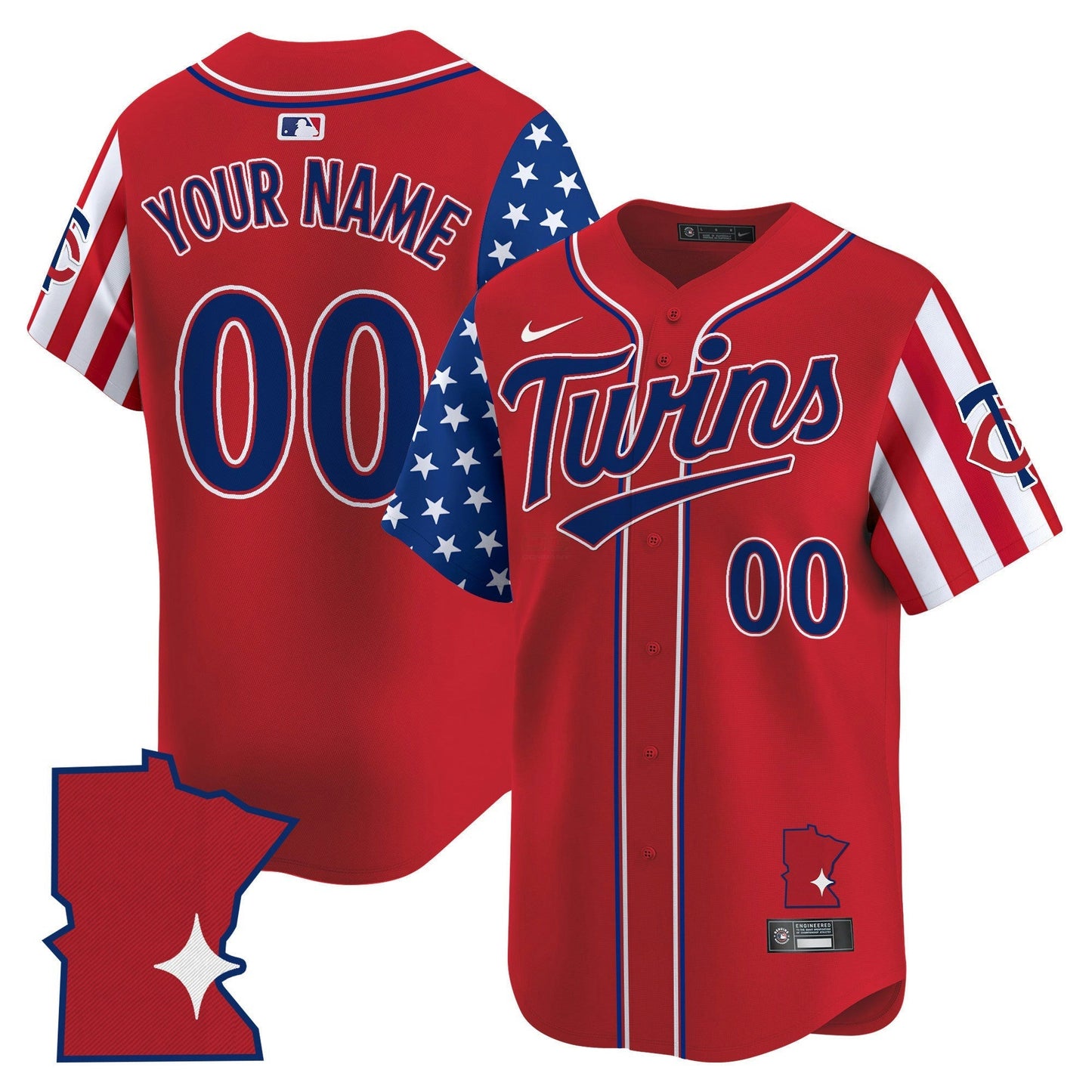 Camisa MLB Minnesota 2025 Independence Day Vapor Premier Limited Jersey
