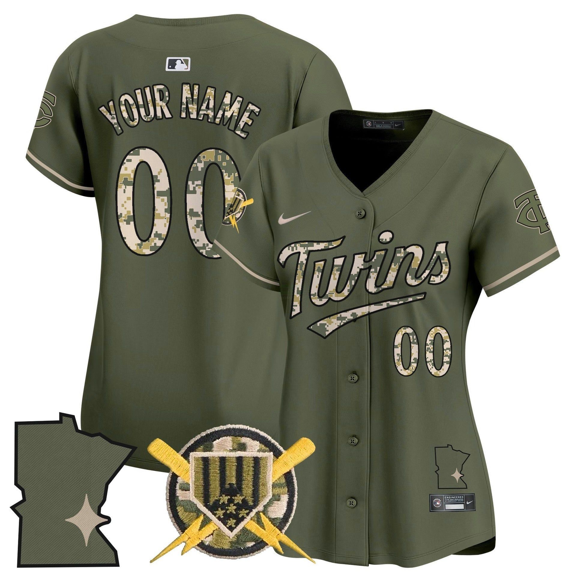 Camisa MLB Minnesota Armed Forces Day Vapor Premier Limited Jersey - Verde