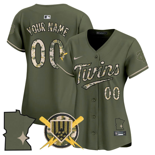 Camisa MLB Minnesota Armed Forces Day Vapor Premier Limited Jersey - Verde