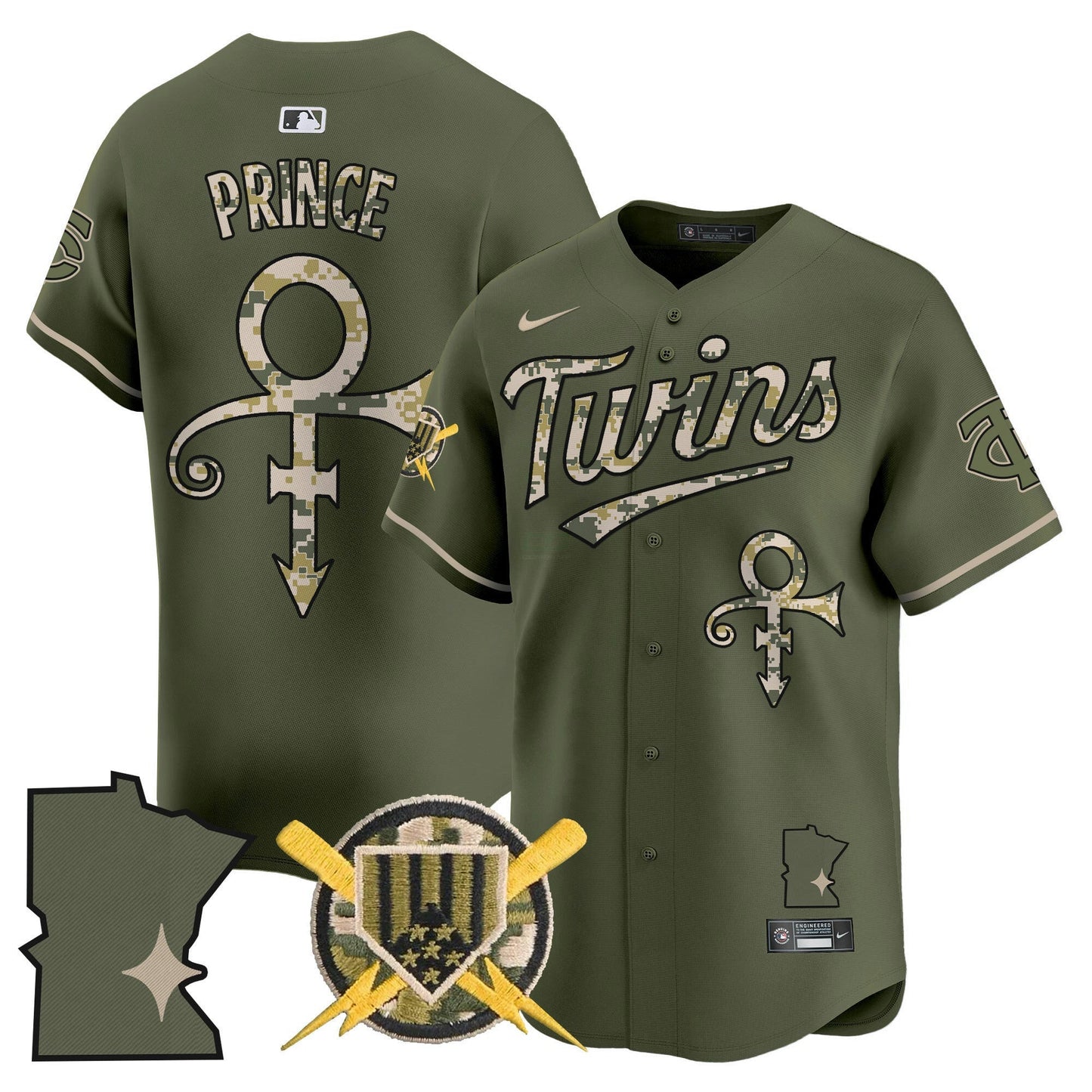 Camisa MLB Minnesota Armed Forces Day Vapor Premier Limited Jersey