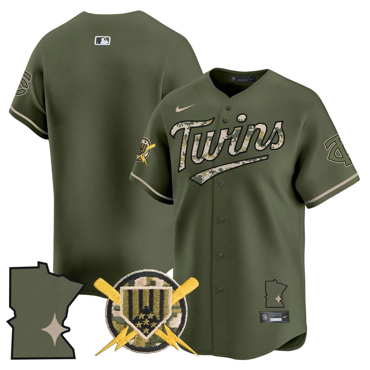 Camisa MLB Minnesota Armed Forces Day Vapor Premier Limited Jersey