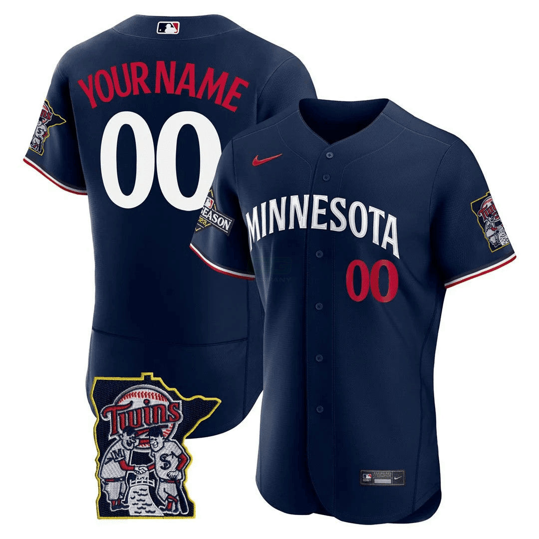 Camisa MLB Minnesota Flex Base Postseason Patch Jersey