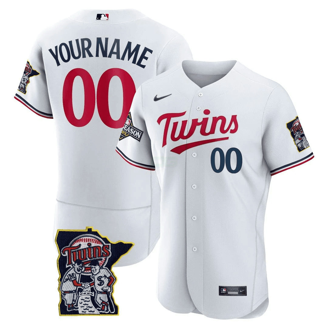 Camisa MLB Minnesota Flex Base Postseason Patch Jersey