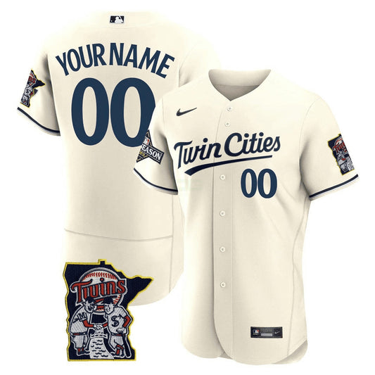 Camisa MLB Minnesota Flex Base Postseason Patch Jersey