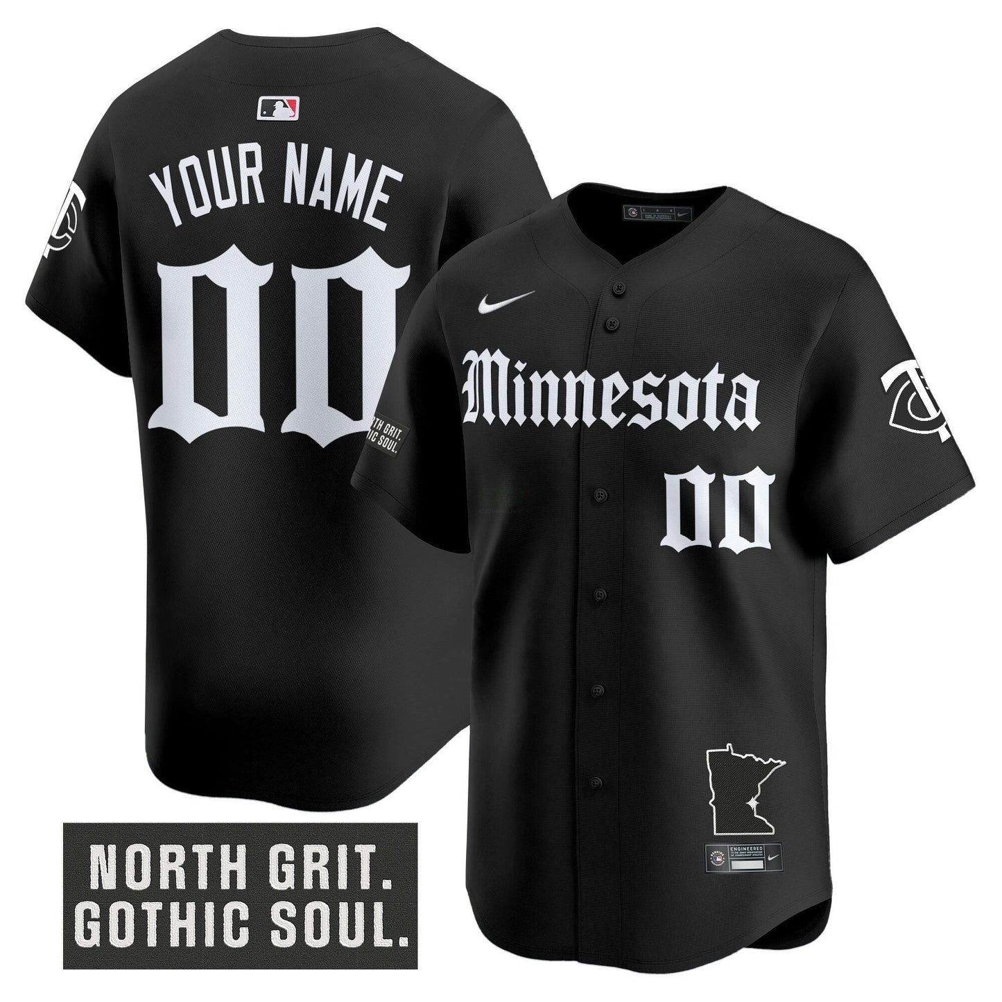 Camisa MLB Minnesota ‘Gothic North Edition’ Vapor Premier Limited Jersey