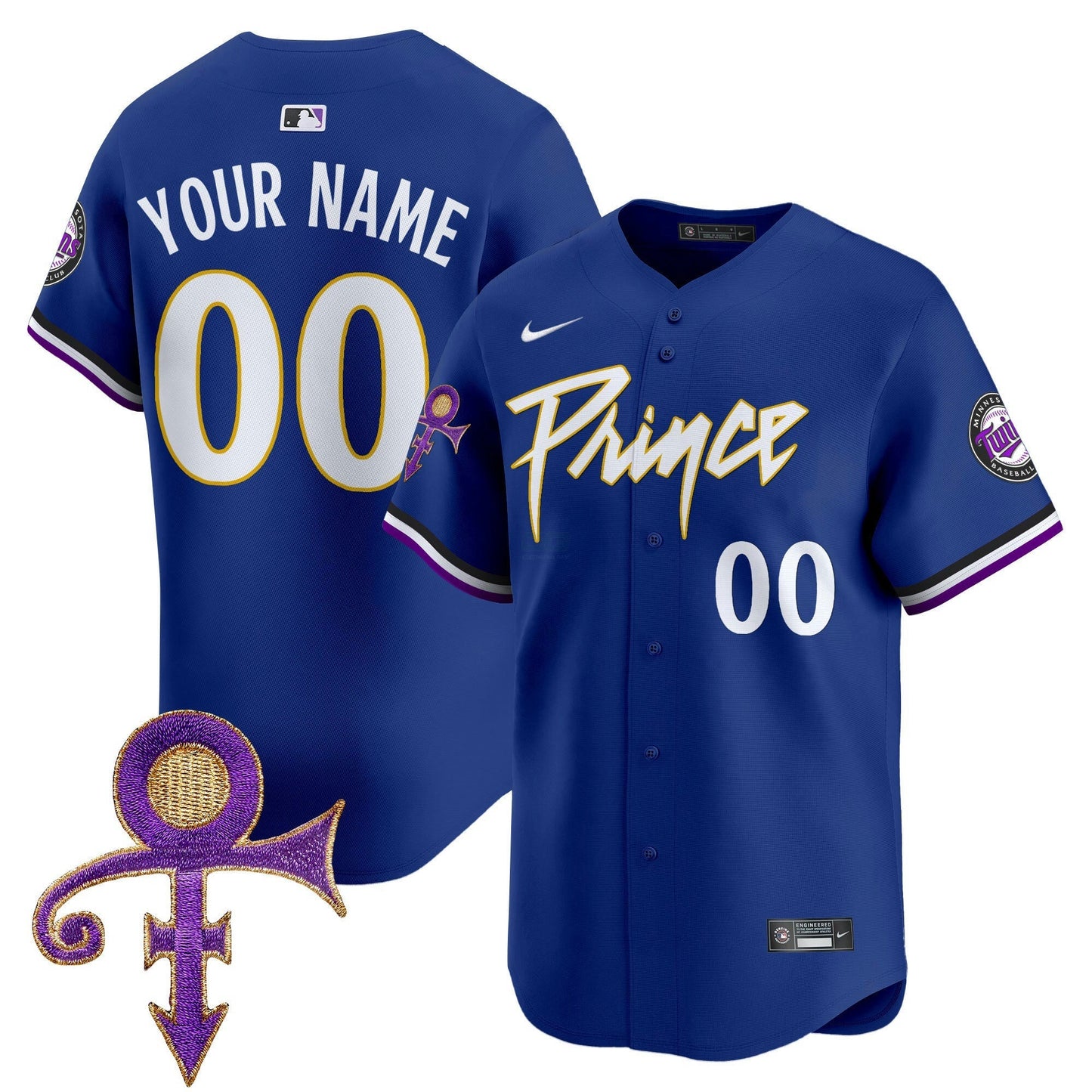 Camisa MLB Minnesota Prince Patch Vapor Premier Limited Jersey