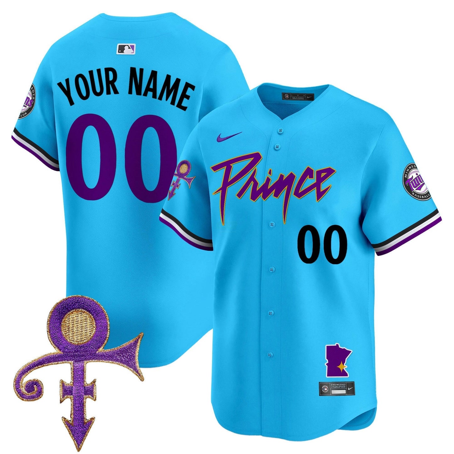 Camisa MLB Minnesota Prince Patch Vapor Premier Limited Jersey V2