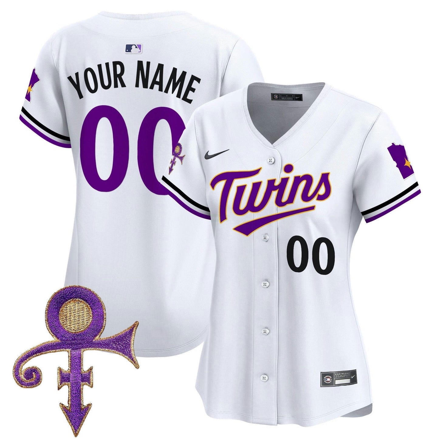 Camisa MLB Minnesota Prince Patch Vapor Premier Limited Jersey V3