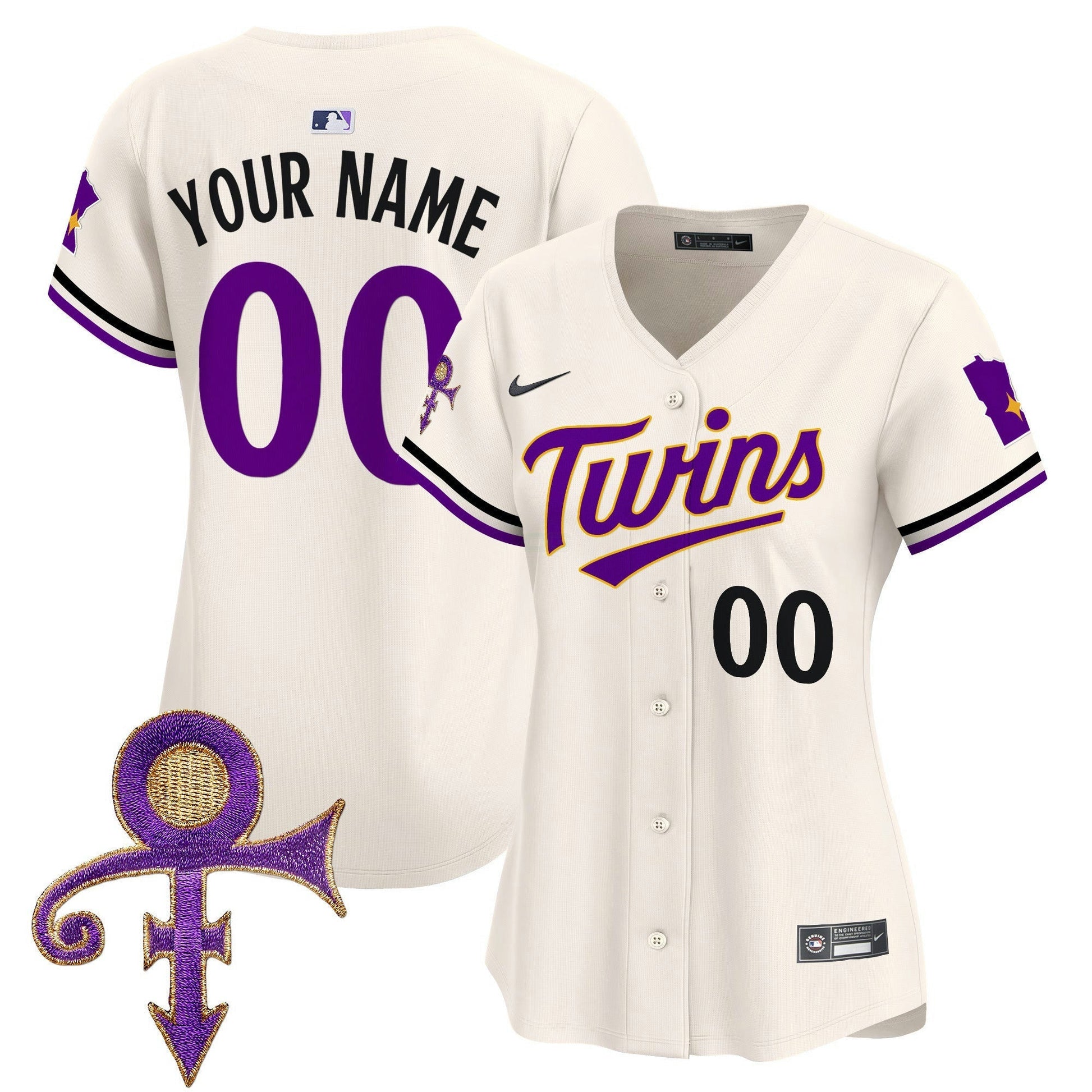 Camisa MLB Minnesota Prince Patch Vapor Premier Limited Jersey V3