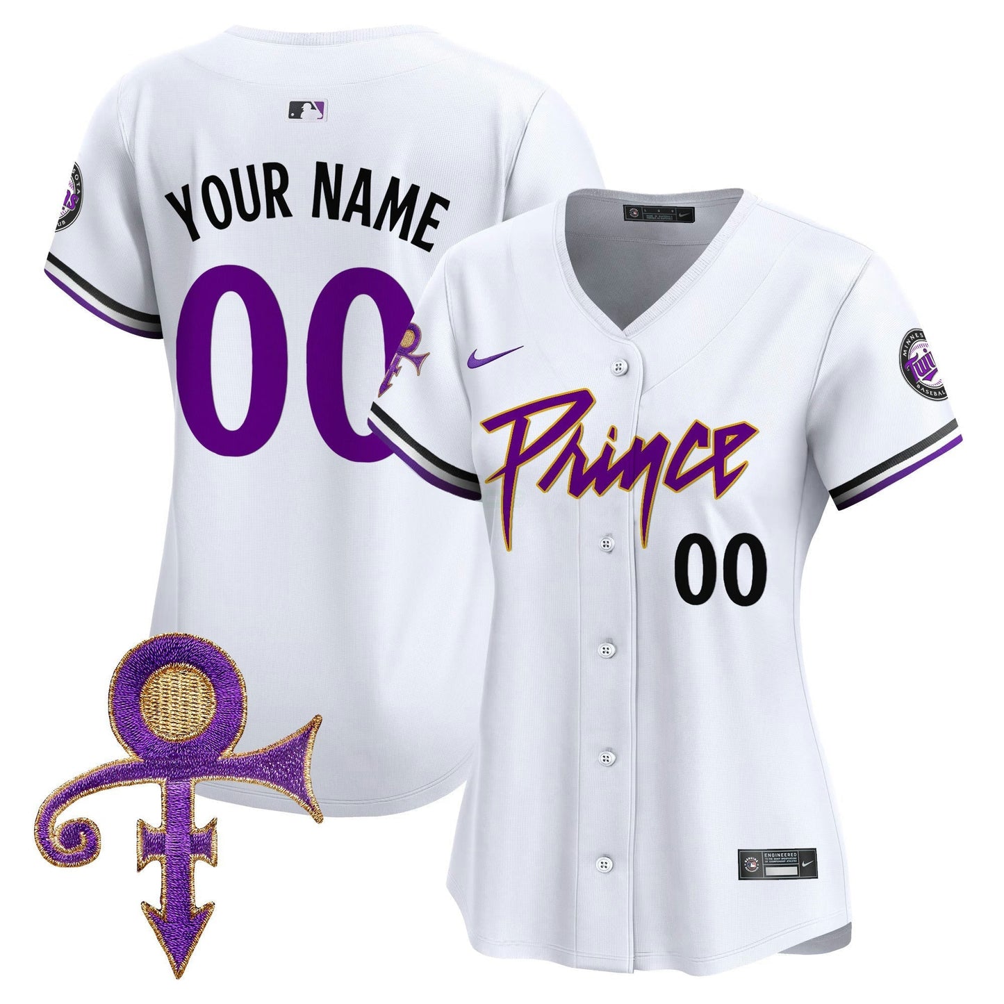 Camisa MLB Minnesota Prince Patch Vapor Premier Limited Jersey V4