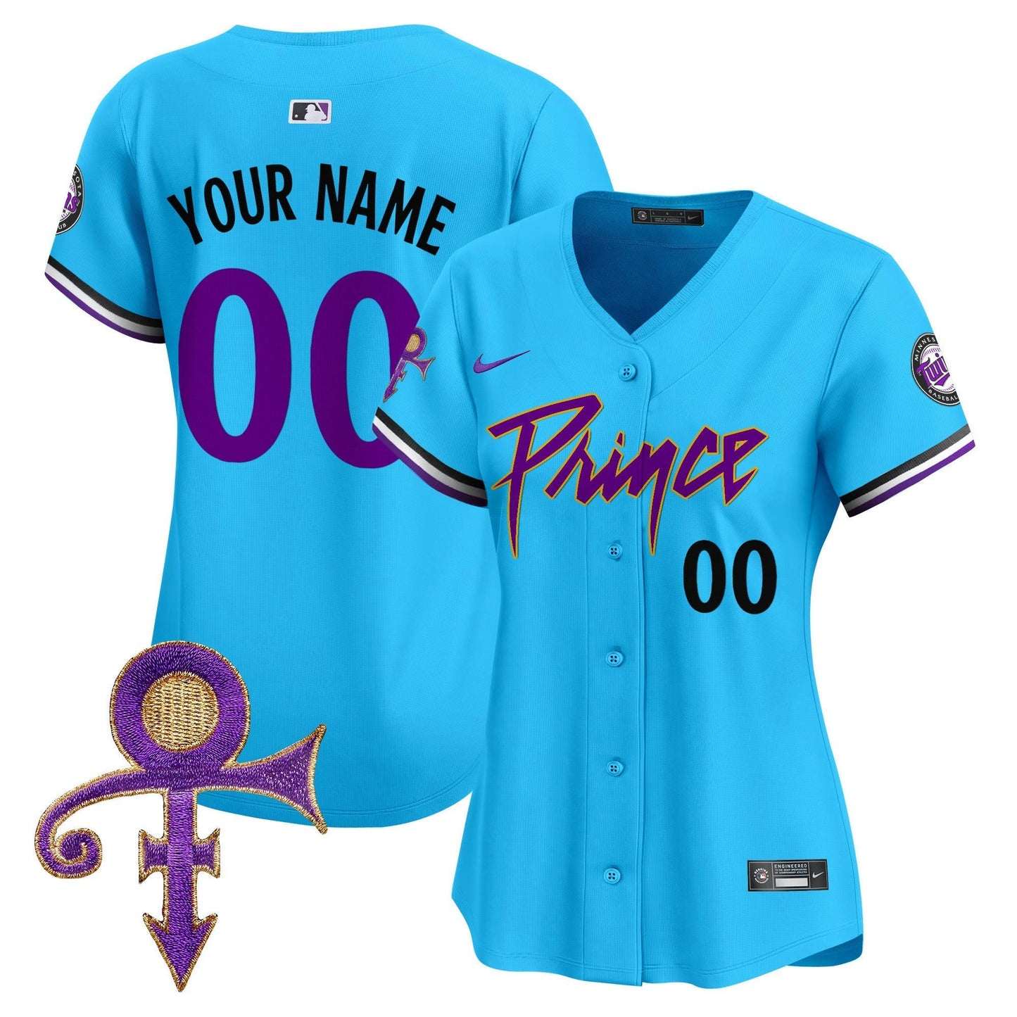 Camisa MLB Minnesota Prince Patch Vapor Premier Limited Jersey V4