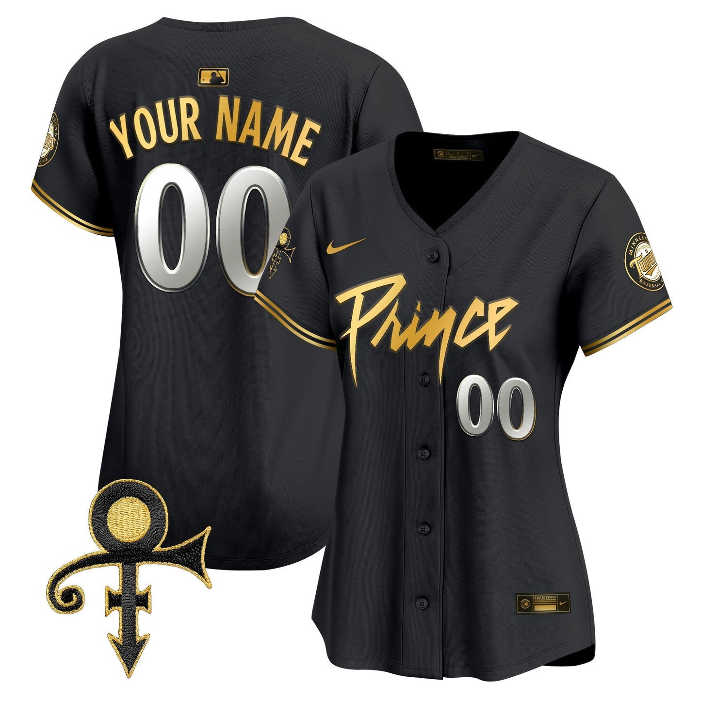 Camisa MLB Minnesota Prince Patch Vapor Premier Limited Jersey V4