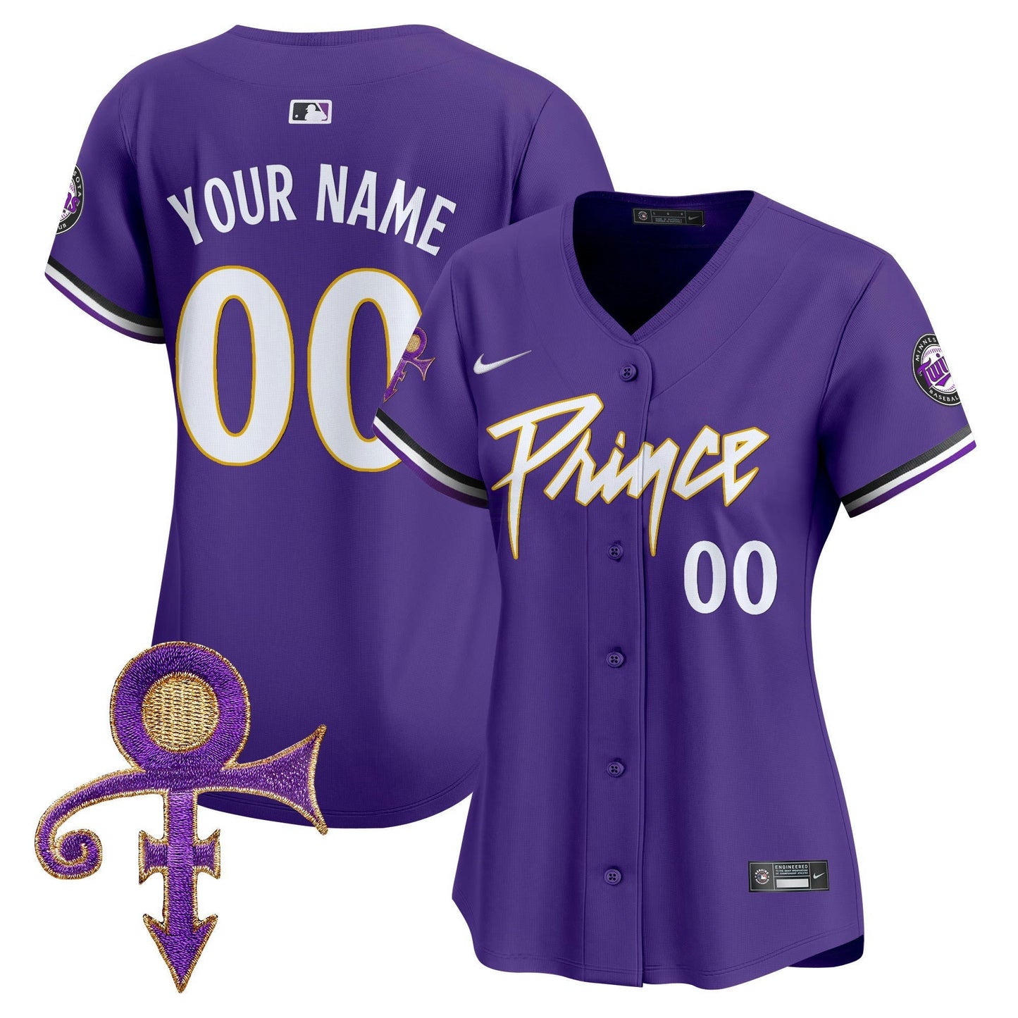 Camisa MLB Minnesota Prince Patch Vapor Premier Limited Jersey V4