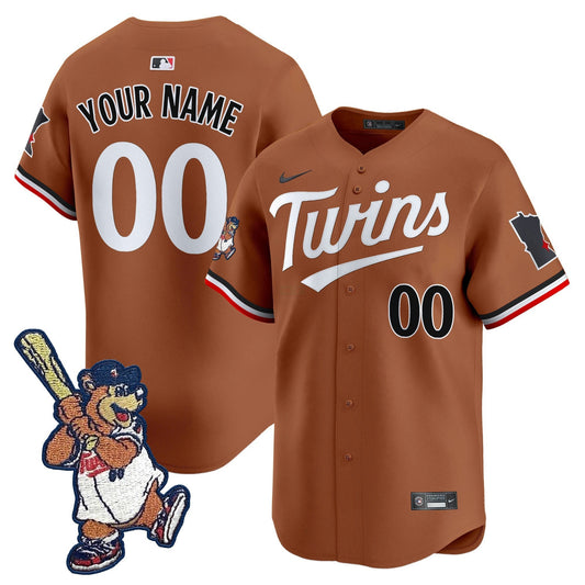 Camisa MLB Minnesota T.C. Bear Patch Vapor Premier Limited Jersey - Custom