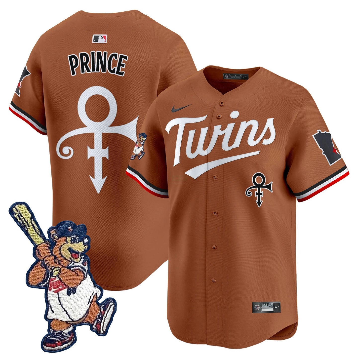 Camisa MLB Minnesota T.C. Bear Patch Vapor Premier Limited Jersey