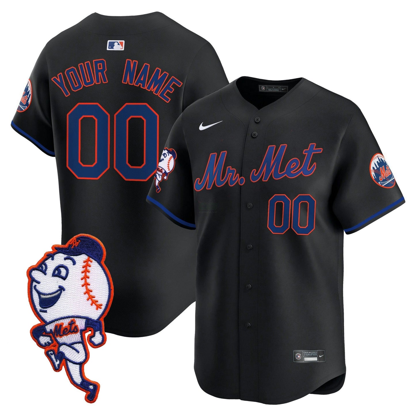 Camisa MLB Mr. Met Patch Vapor Premier Limited Jersey