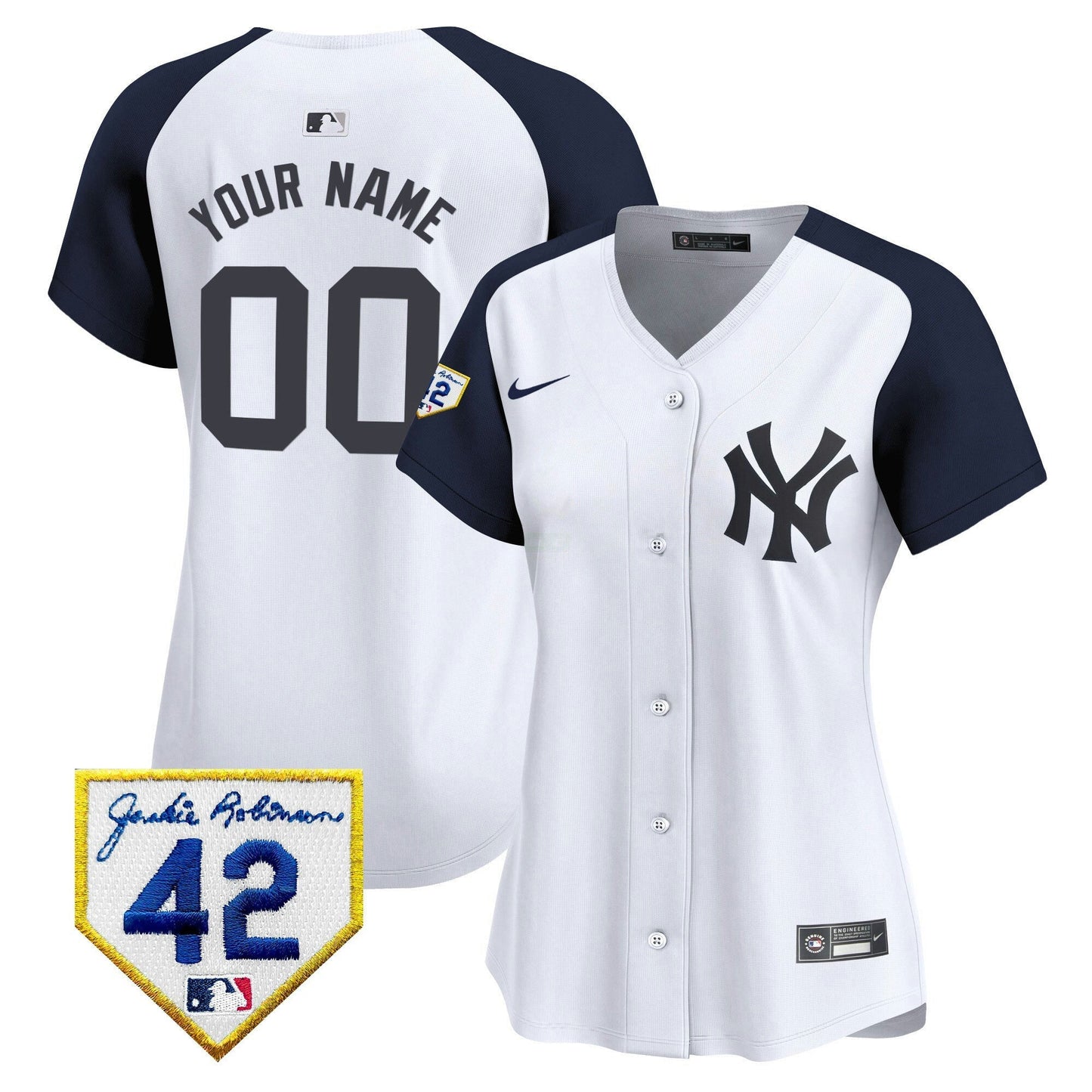 Camisa MLB New York Yankees New York 2024 Jackie Robinson Patch Vapor Premier Limited Jersey