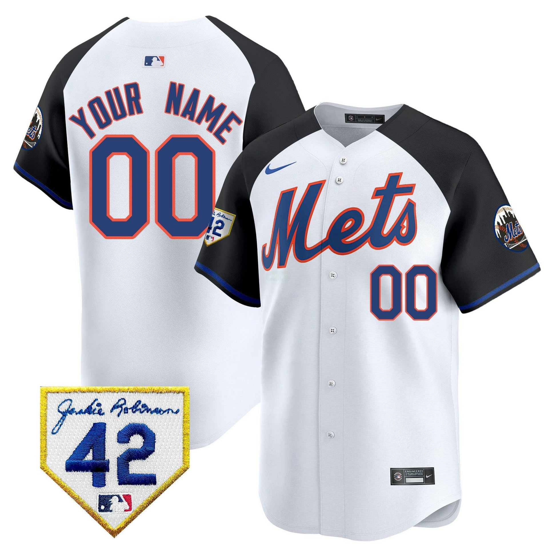 Camisa MLB New York Mets New York 2024 Jackie Robinson Patch Vapor Premier Limited Jersey