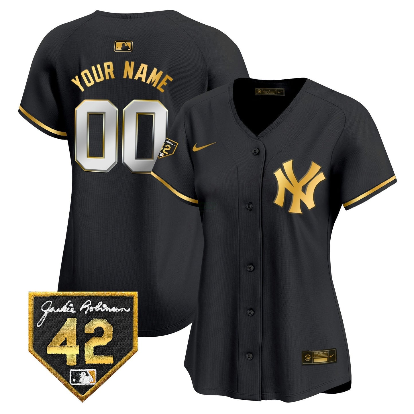 Camisa MLB New York Yankees New York 2024 Jackie Robinson Patch Vapor Premier Limited Jersey