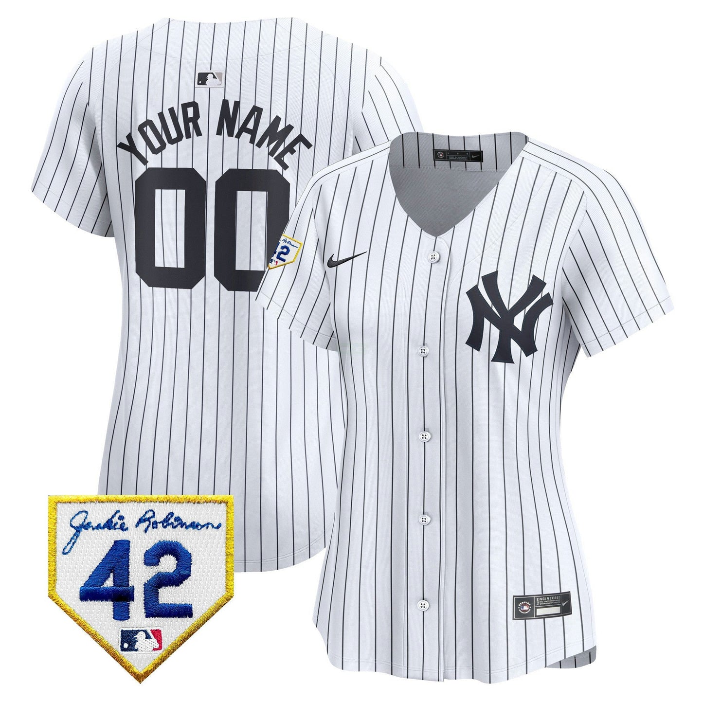 Camisa MLB New York Yankees New York 2024 Jackie Robinson Patch Vapor Premier Limited Jersey