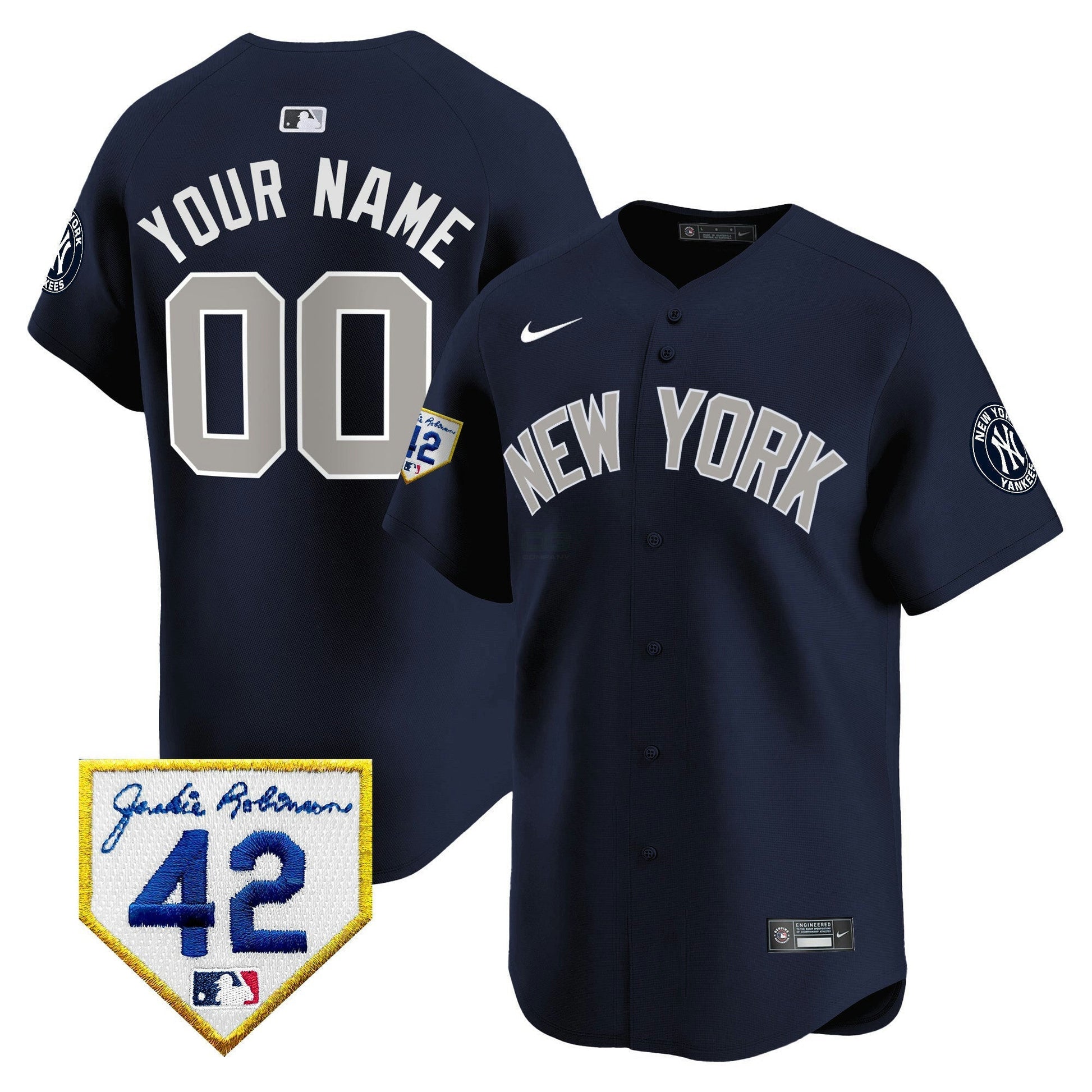 Camisa MLB New York Yankees New York 2024 Jackie Robinson Patch Vapor Premier Limited Jersey